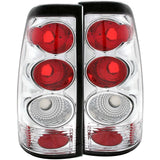 TAIL LIGHTS 99-02 CHEV CHROME/ 99-06 GMC
