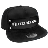 HONDA LOGO SNAP BACK HAT - BLACK