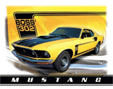 TIN SIGN MUSTANG BOSS