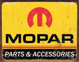 TIN SIGN MOPAR LOGO