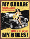 TIN SIGN MY GARAGE - MY