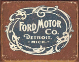 TIN SIGN FORD HISTORIC