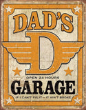 TIN SIGN DAD'S GARAGE