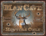 TIN SIGN MAN CAVE -