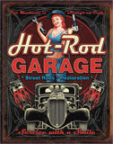 TIN SIGN HOT ROD GARAGE