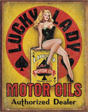 TIN SIGN LUCKY LADY