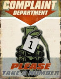 TIN SIGN COMPLAINT DEPT.