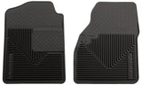 BLACK FRONT FLOOR MATS