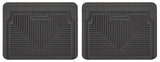 BLACK REAR FLOOR MATS