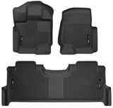 X-ACT FLOOR LINERS 21-25 F150 CREW WITH FOLD FLAT STORAGE