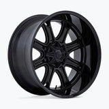 DARKSTAR MATTE BLACK W/BLACK LIP 20X10 8-170 -18MM