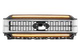 XBG CHROME GRILLE AMBER LED 21-23 F150