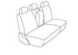 REAR SEAT CVR 22-25 RAM 2500/3500 MEGA CAB 60/40 SPLIT BENCH