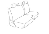REAR SEAT CVR 22-25 RAM 2500/3500 CREW 60/40 SPLIT BENCH