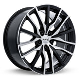 PASSAU GLOSS BLACK MACHINED FACE 20X9 5-112 +30MM