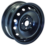 BLACK STEEL WHEEL 15X6 4-100 +45MM