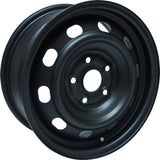 BLACK STEEL WHEEL 15X6.5 5-114.3 +45MM