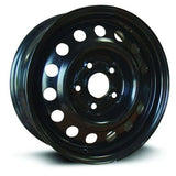 BLACK STEEL WHEEL 15X6 5-114.3 +45MM