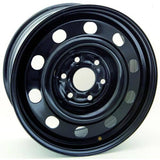 BLACK STEEL WHEEL 17X7 6-132 +50MM