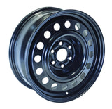 BLACK STEEL WHEEL 17X7 6-120 +30MM