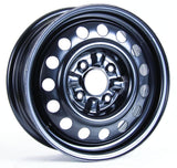 BLACK STEEL WHEEL 15X6 4-114.3 +45MM
