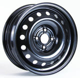 BLACK STEEL WHEEL 15X6 4-100 +45MM
