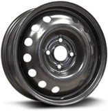 BLACK STEEL WHEEL 16X6.5 4-100 +42MM