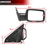 PASSENGER SIDE POWER HEATED CHROME TOWING MIRROR 13-18 RAM