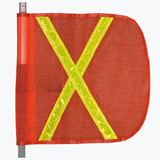 REFLECTIVE FLAG WITH AMBER X