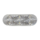 LED Oval Clear Back Up Lamp - 6-dio