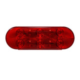 LED Oval STT Lamp Red - 6-dio