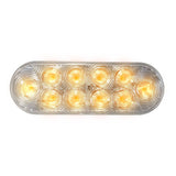 LED Oval Signal/Park Clear Lens Lamp Amber - 10-dio
