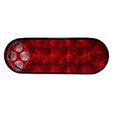 LED Oval 4-Pin Connection STT/Backup Lamp Red/White - 14-dio