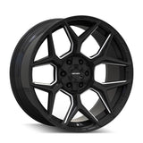VANQUISH 20X9 6-135 0MM GLOSS BLACK MILLED