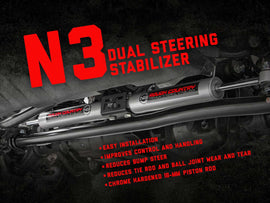 N3 Steering Stabilizer | Dual | Chevy/GMC C10/K10 C15/K15 Truck/Half-Ton Suburban/Jimmy 4WD
